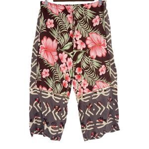 Soft Surroundings Floral Island‎ Capri Pants Petite Medium